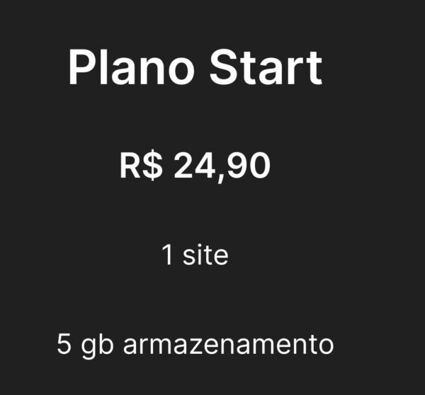 Plano Hospedagem Start
