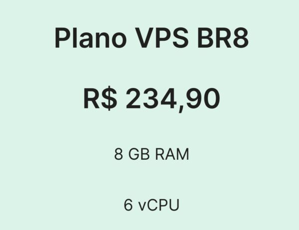 Plano VPS BR8